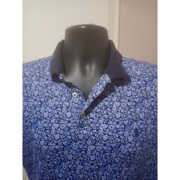 Polo Ralph Lauren Shirt Mens Medium M Floral Custom Slim Fit Polo Short Sleeve - Picture 5 of 13